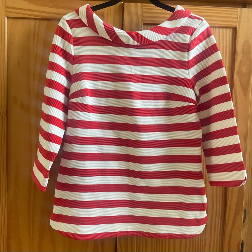 Boden Striped Sarah Ponte Top Ottoman Fabric - Size 8 - Picture 6 of 11